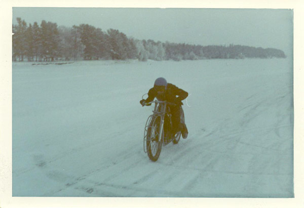 Träning på Storsjön i slutet på 60-talet
Bo Kindgren på fd. Jan Ekeroth JAP
