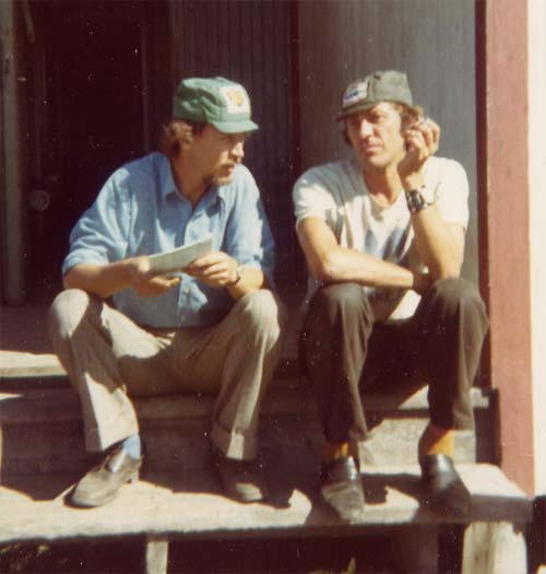 Fyrvalla 1973
Två rundbanelegender.
Arne Lindgren och Bernt "Bar" Nilsson på Fyrvalla 1973
